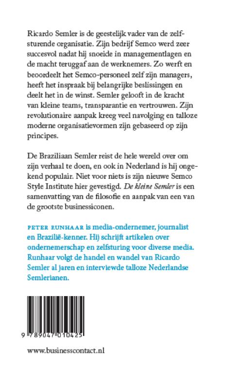 Achterkant van De kleine Semler