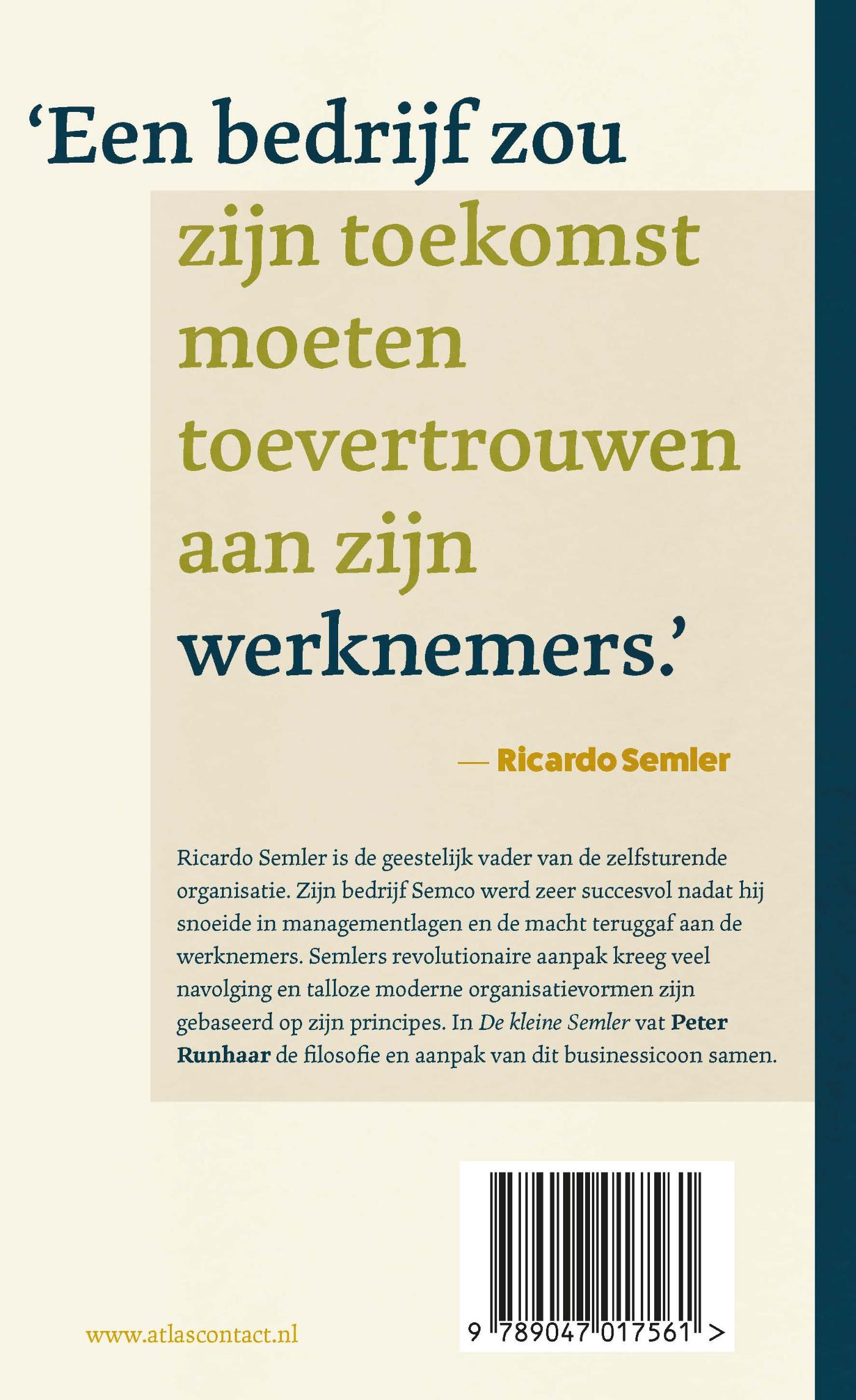 Achterkant van De kleine Semler