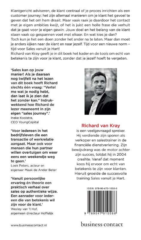 Achterkant van Sales vanuit je hart