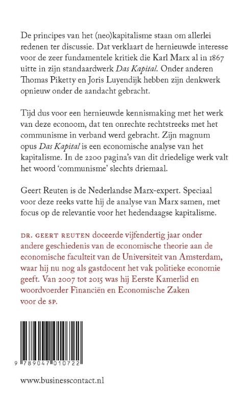 Achterkant van De kleine Marx