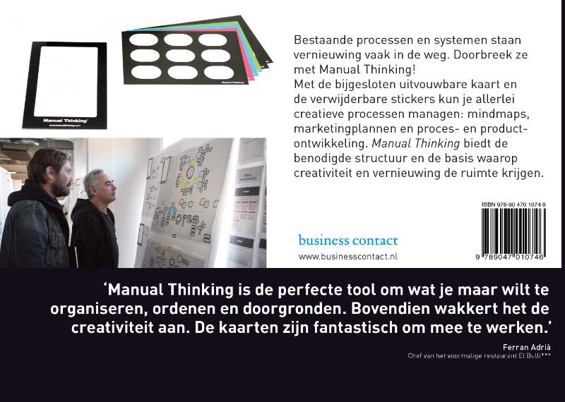 Achterkant van Manual Thinking