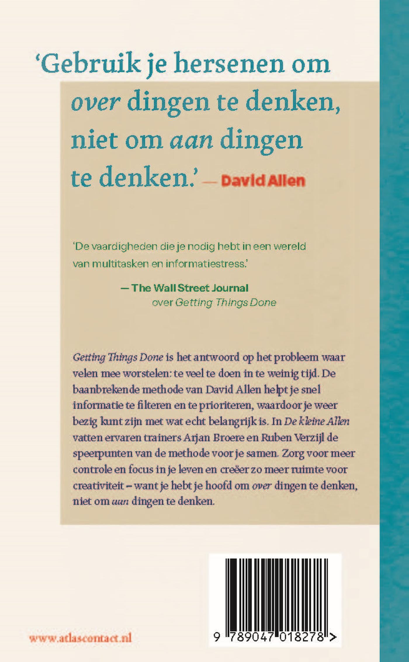 Achterkant van De kleine Allen