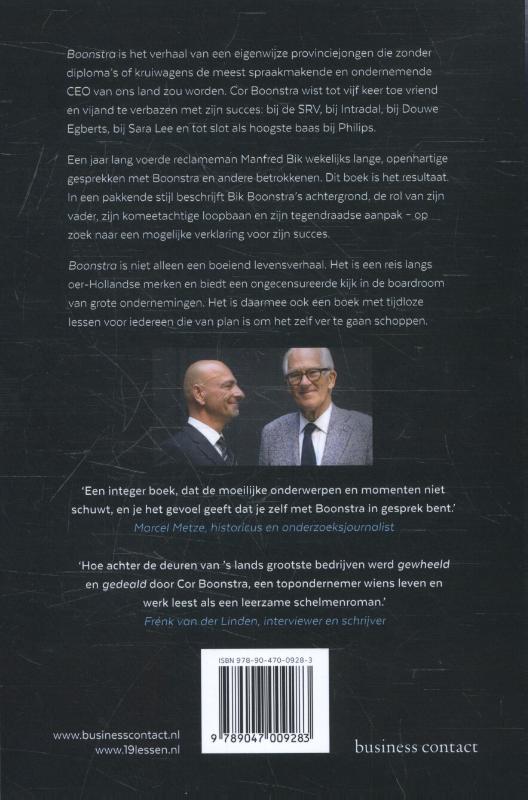 Achterkant van Boonstra-midprice