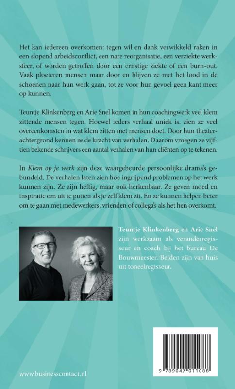 Achterkant van Klem op je werk