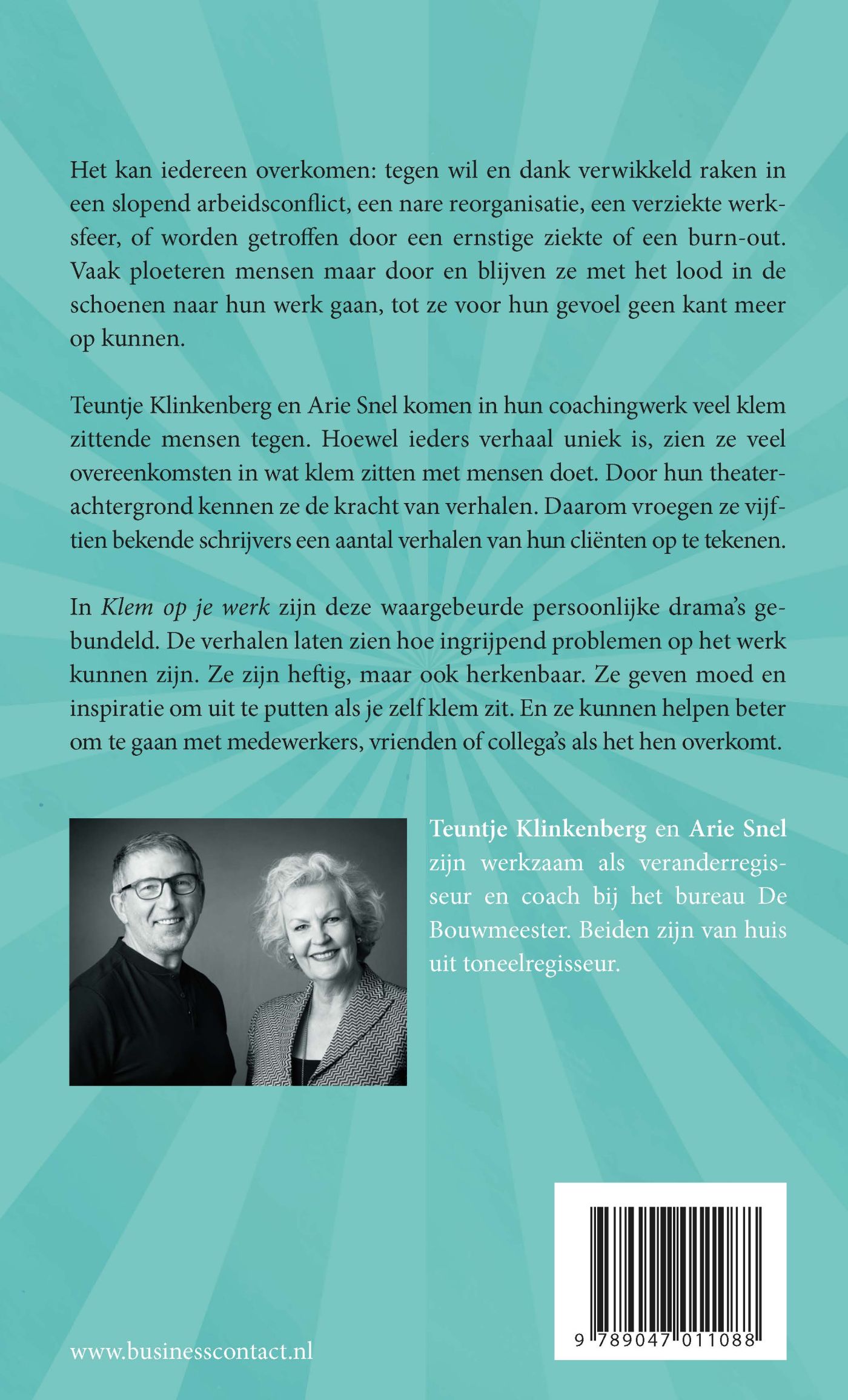 Achterkant van Klem op je werk