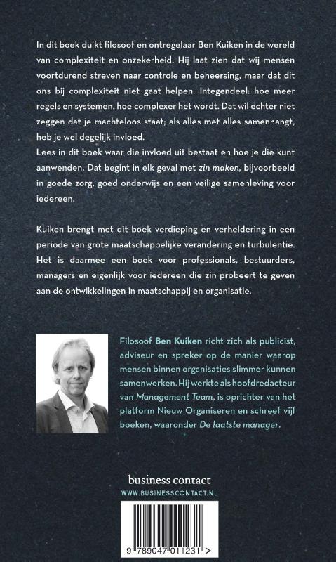 Achterkant van De Zinmakers