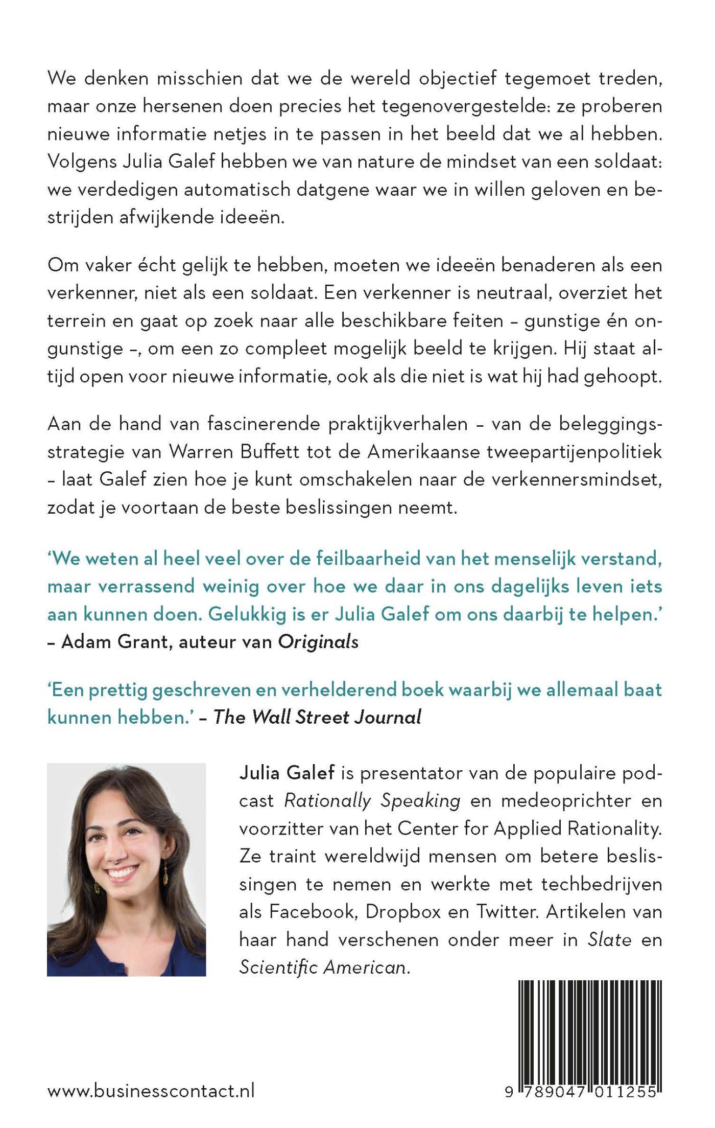Achterkant van De verkennersmindset