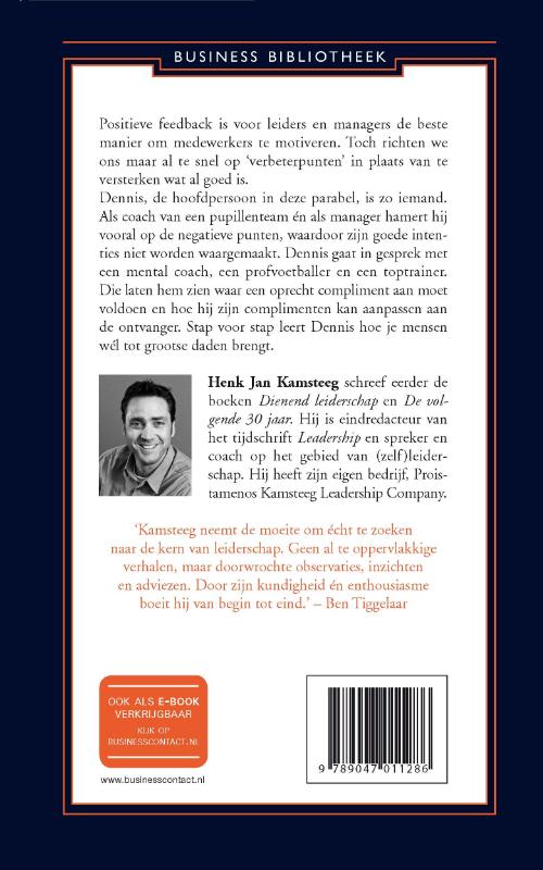 Achterkant van De kracht van het compliment
