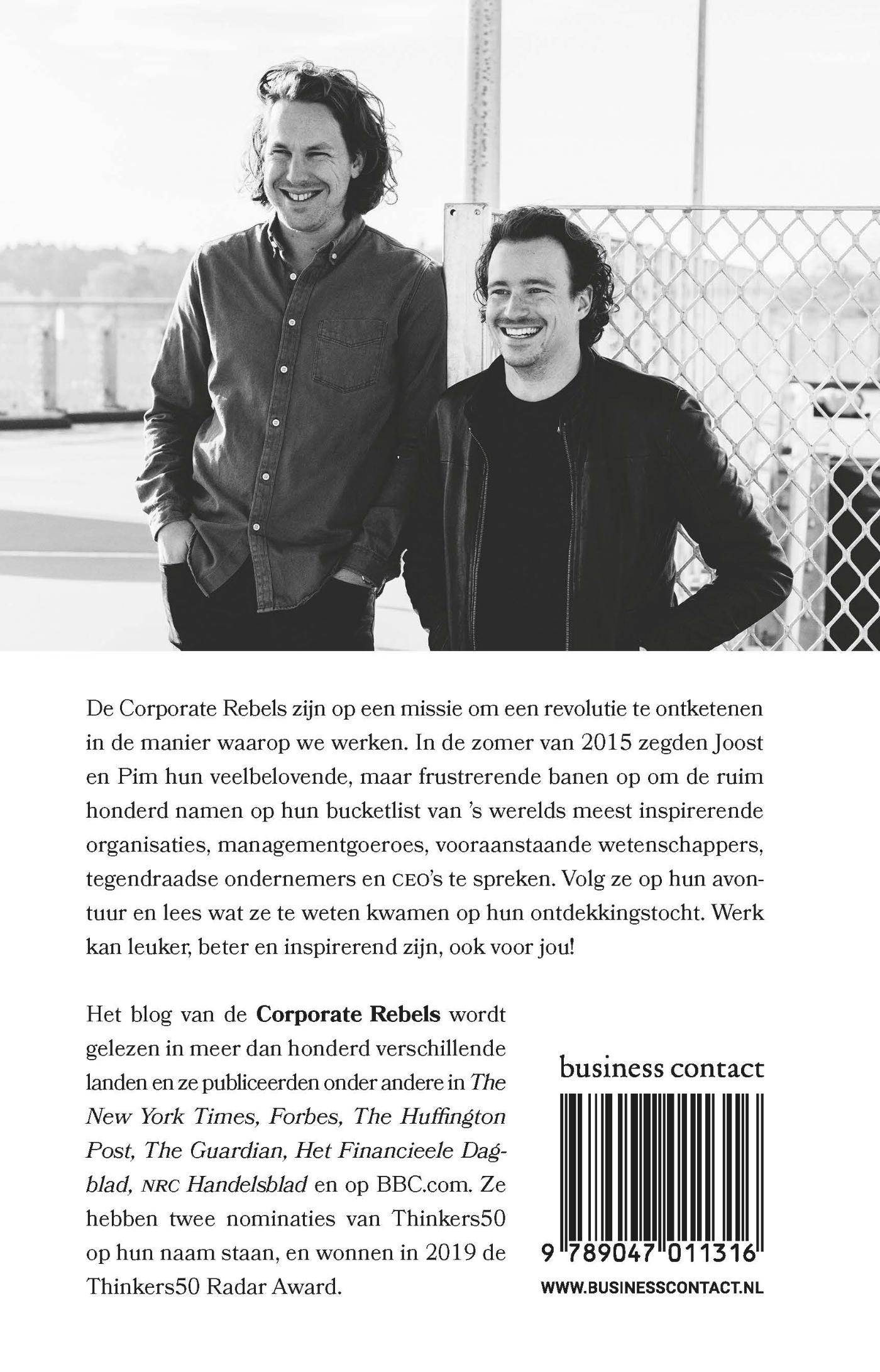 Achterkant van Corporate Rebels