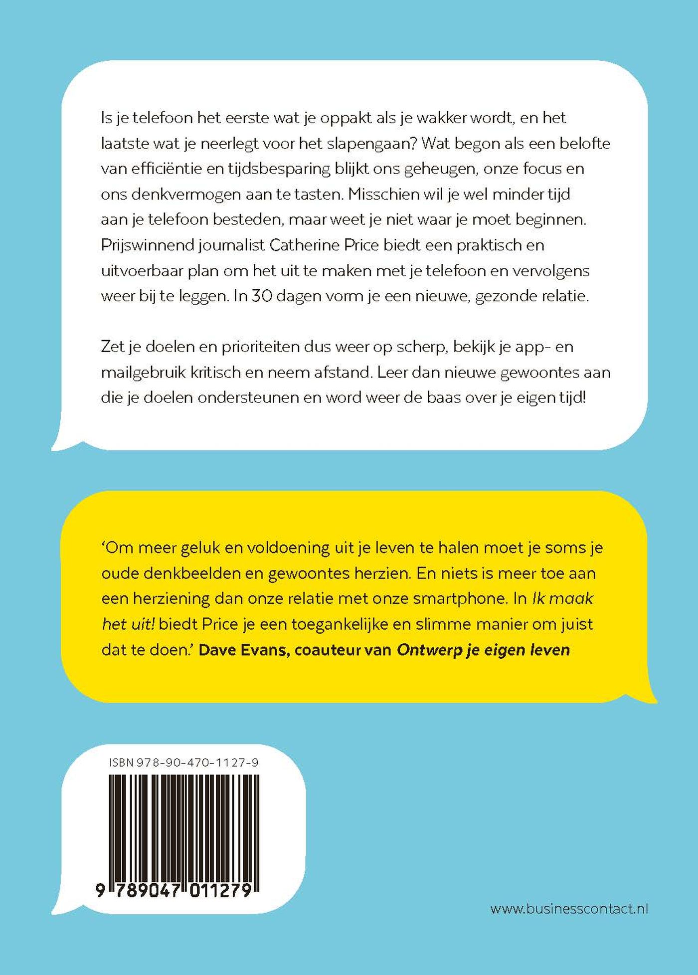 Achterkant van Ik maak het uit!