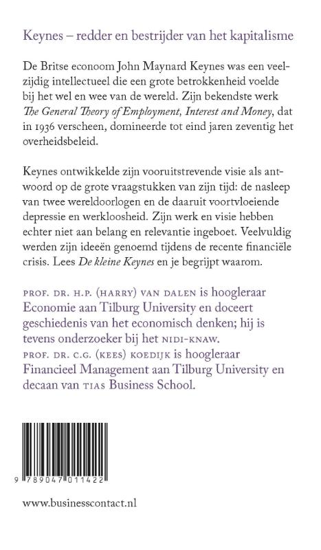 Achterkant van De kleine Keynes