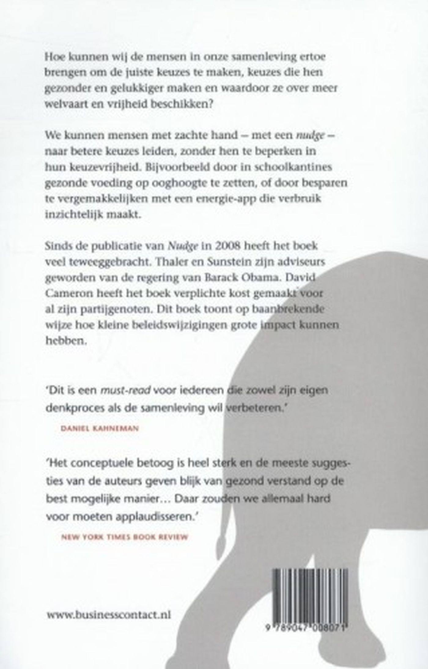 Achterkant van Nudge