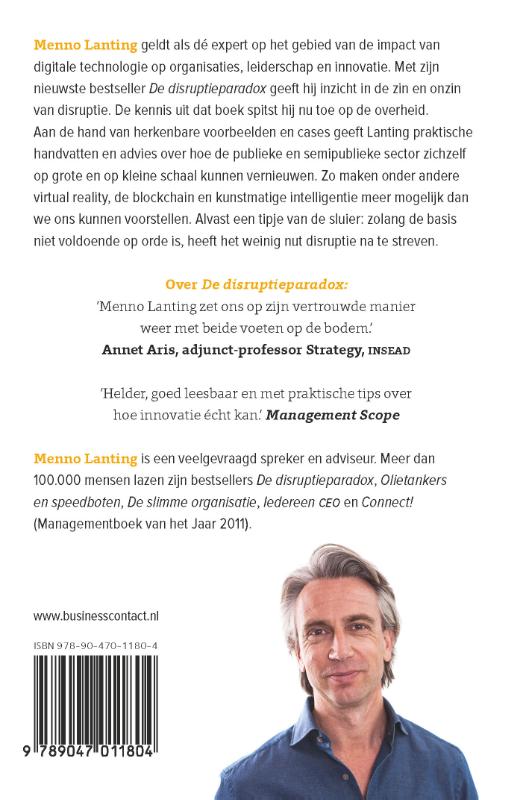 Achterkant van Disruptie in de overheid