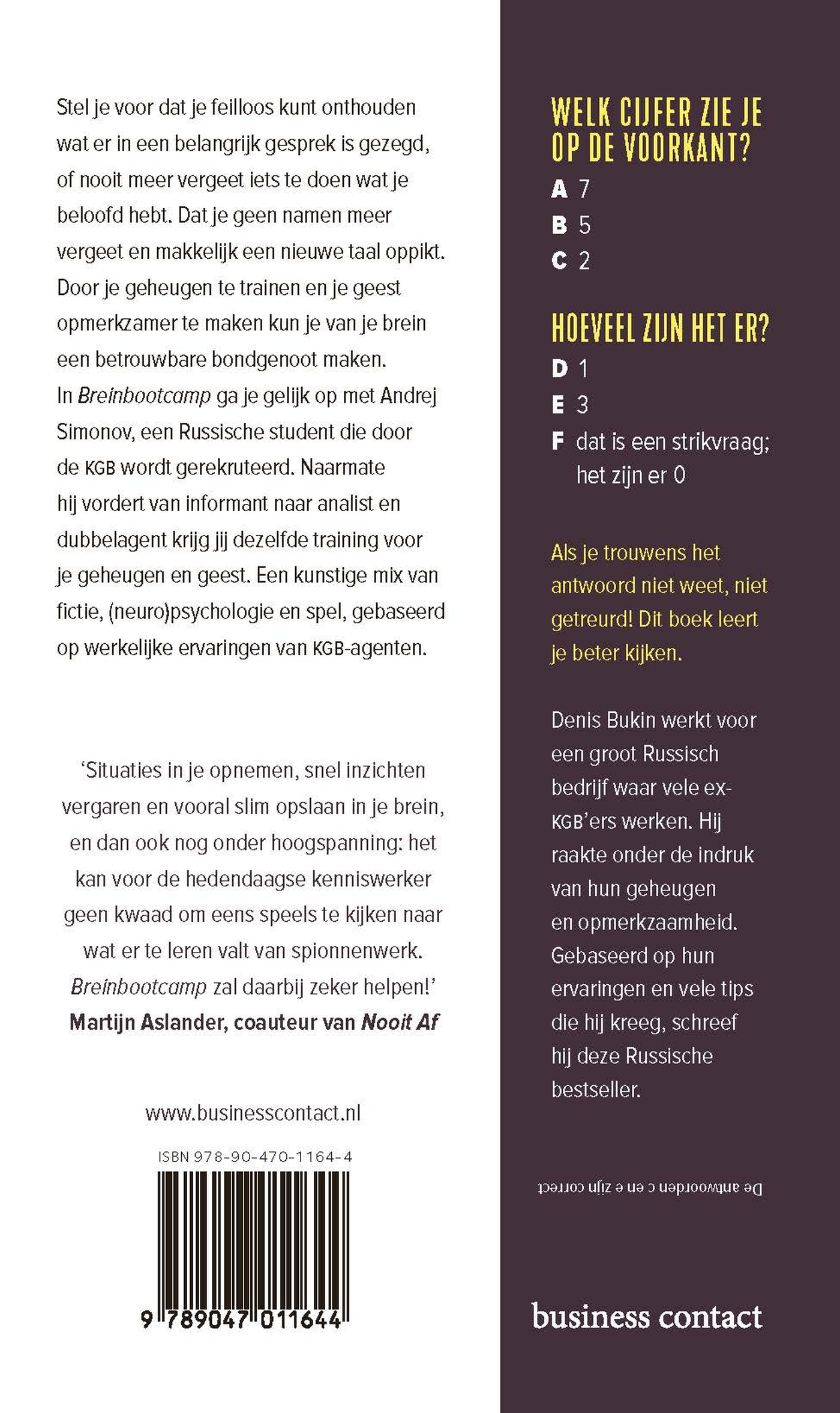 Achterkant van Breinbootcamp