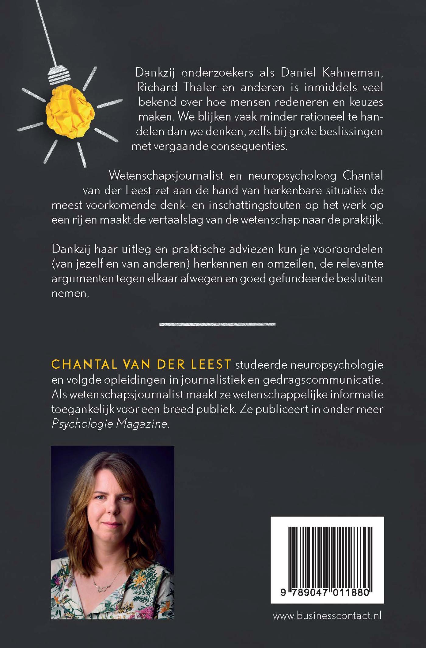 Achterkant van Ons feilbare denken op het werk