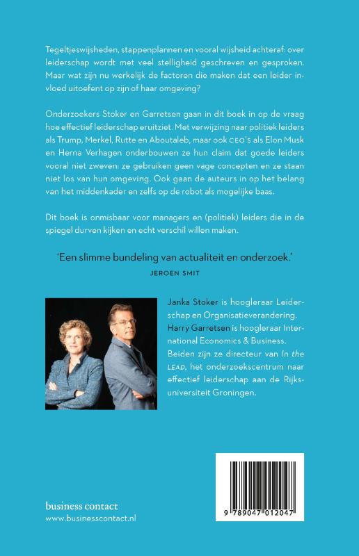 Achterkant van Goede leiders zweven niet