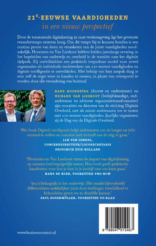 Achterkant van Digitale intelligentie