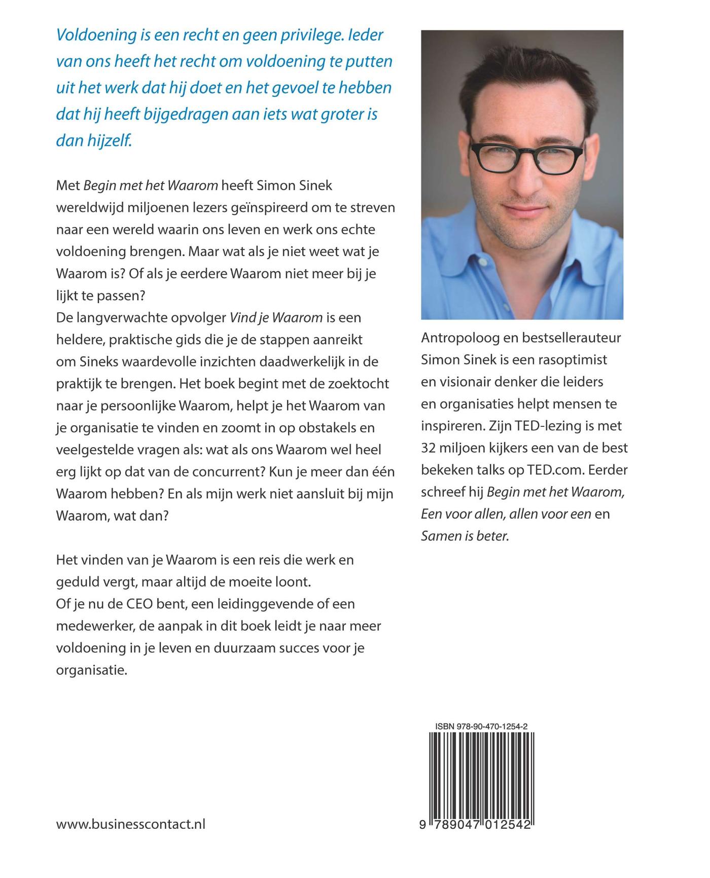 Achterkant van Vind je Waarom
