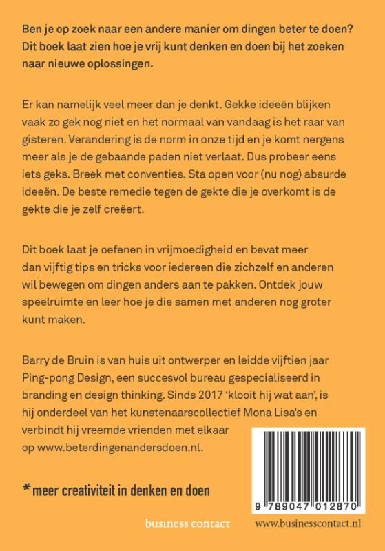 Achterkant van Doe eens gek