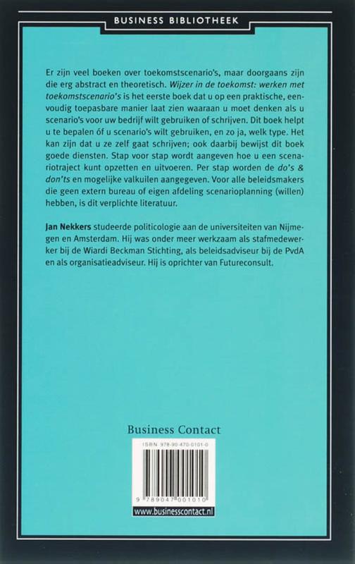 Achterkant van Wijzer in de toekomst