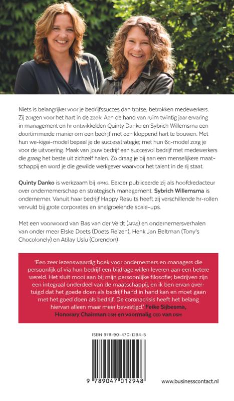 Achterkant van Hart in de zaak