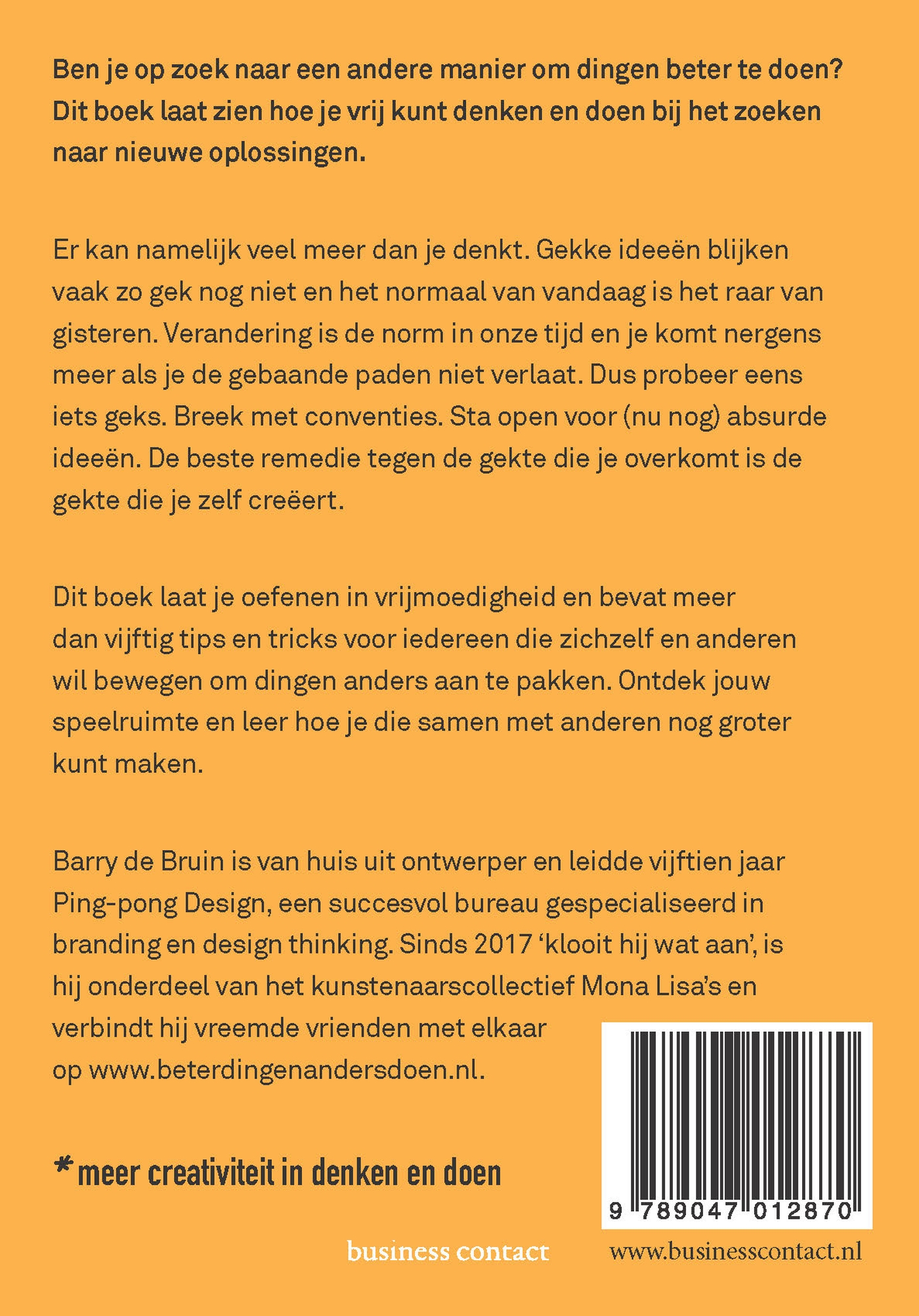 Achterkant van Doe eens gek