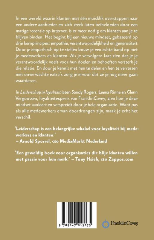 Achterkant van Leiderschap in loyaliteit