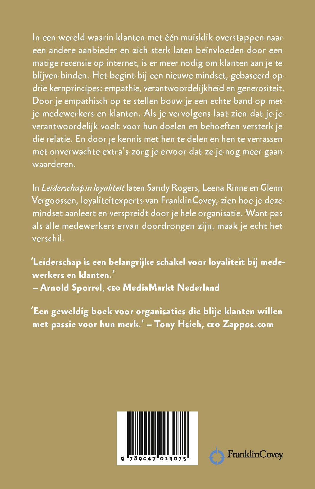 Achterkant van Leiderschap in loyaliteit