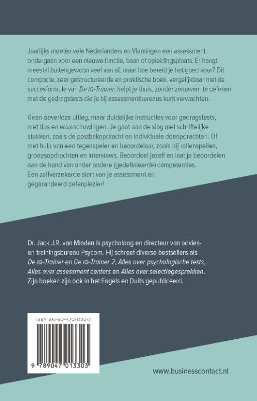 Achterkant van De Assessment Trainer
