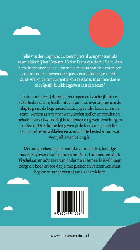 Achterkant van Het boek voor jonge teamleiders