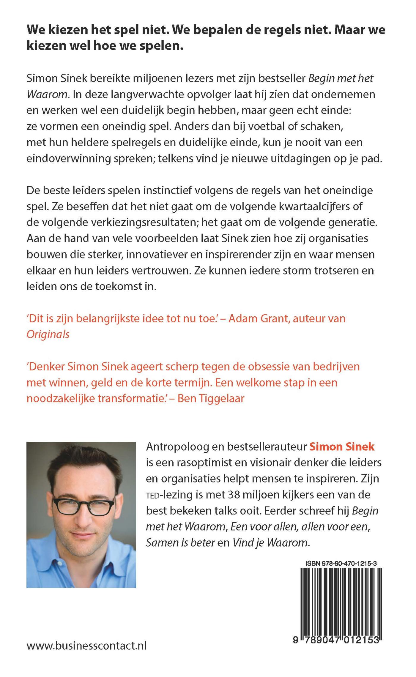 Achterkant van Het oneindige spel