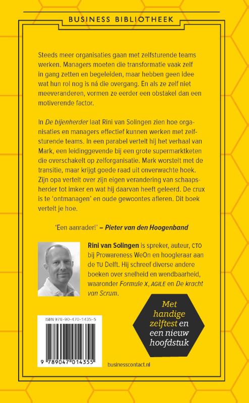 Achterkant van De bijenherder