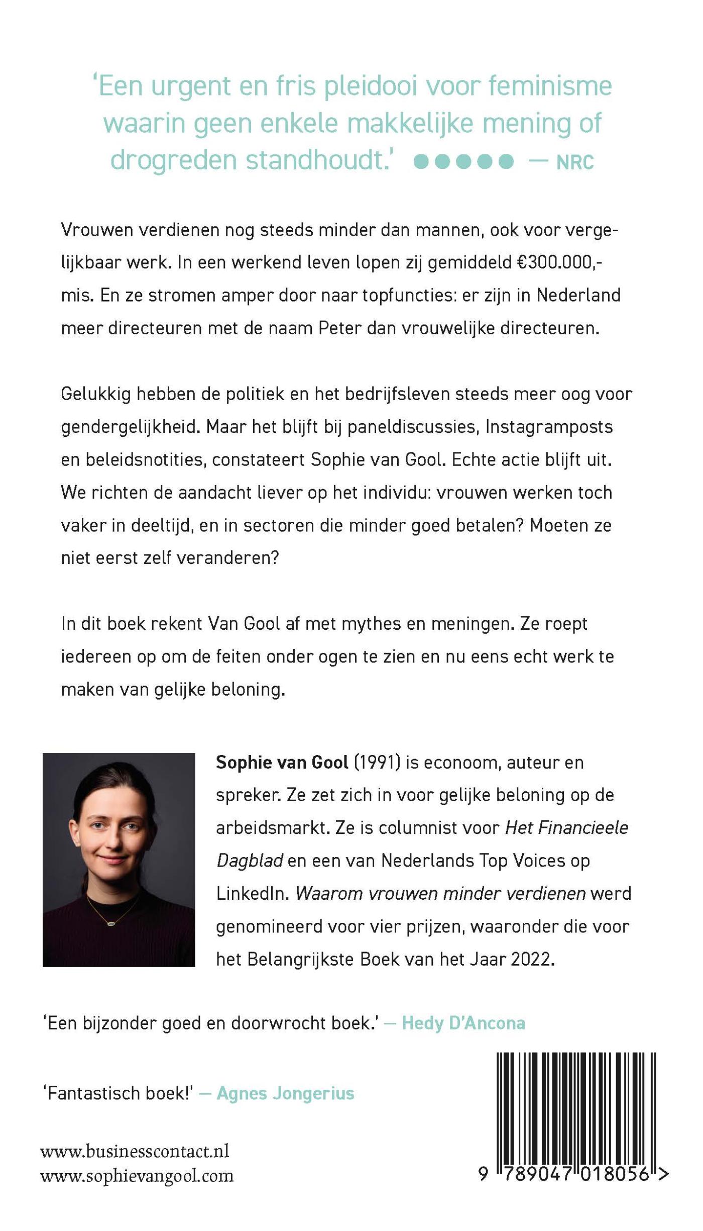 Achterkant van Waarom vrouwen minder verdienen