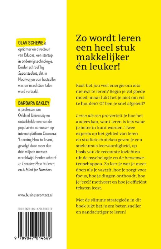 Achterkant van Leren als een pro