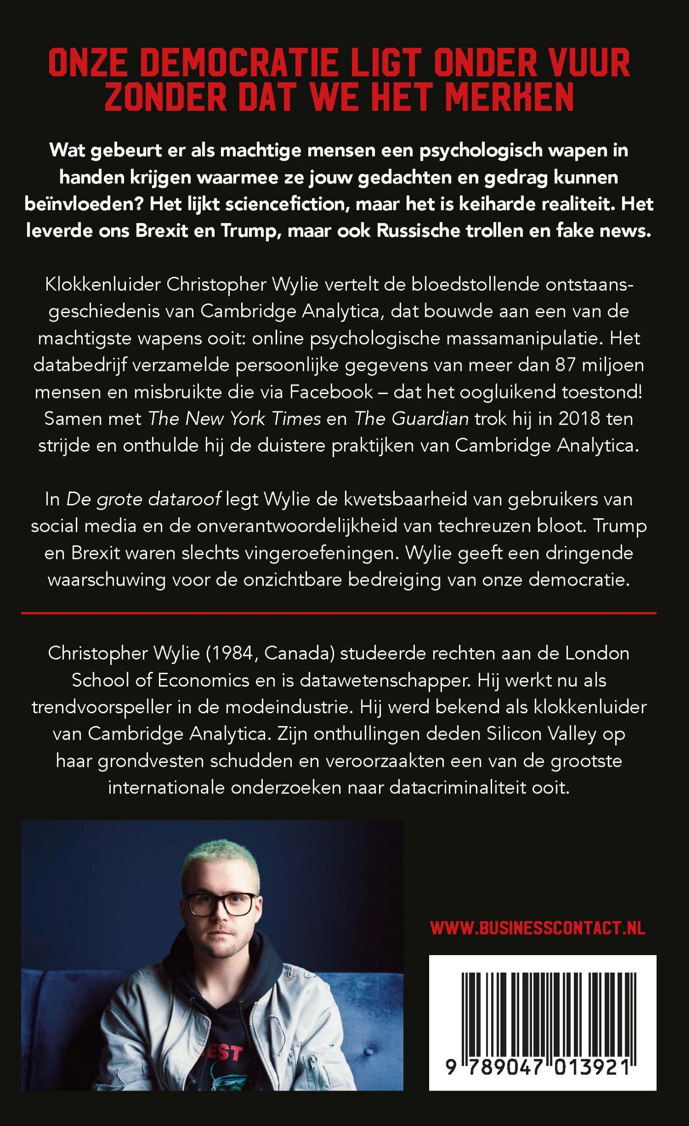 Achterkant van De grote dataroof
