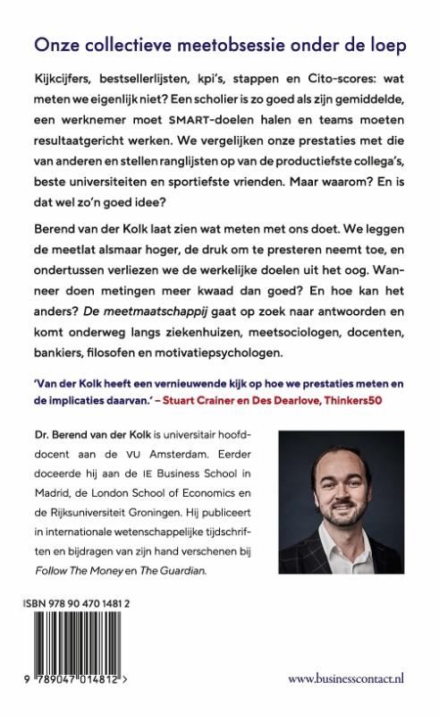 Achterkant van De meetmaatschappij