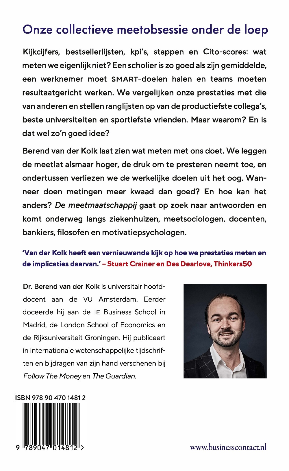 Achterkant van De meetmaatschappij