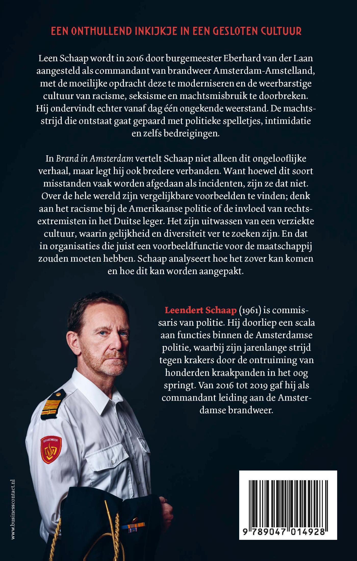 Achterkant van Brand in Amsterdam