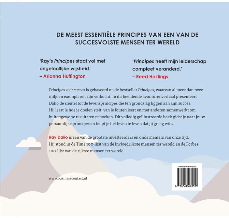 Achterkant van Principes voor succes