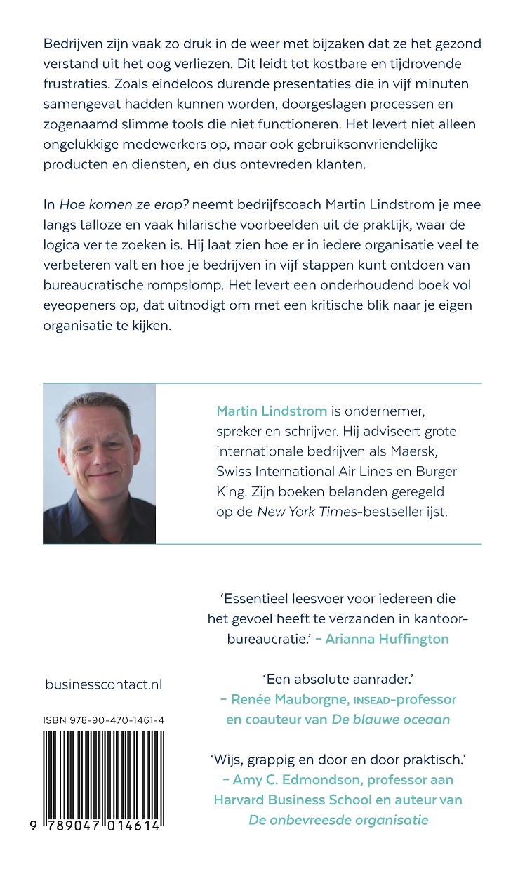 Achterkant van Hoe komen ze erop?
