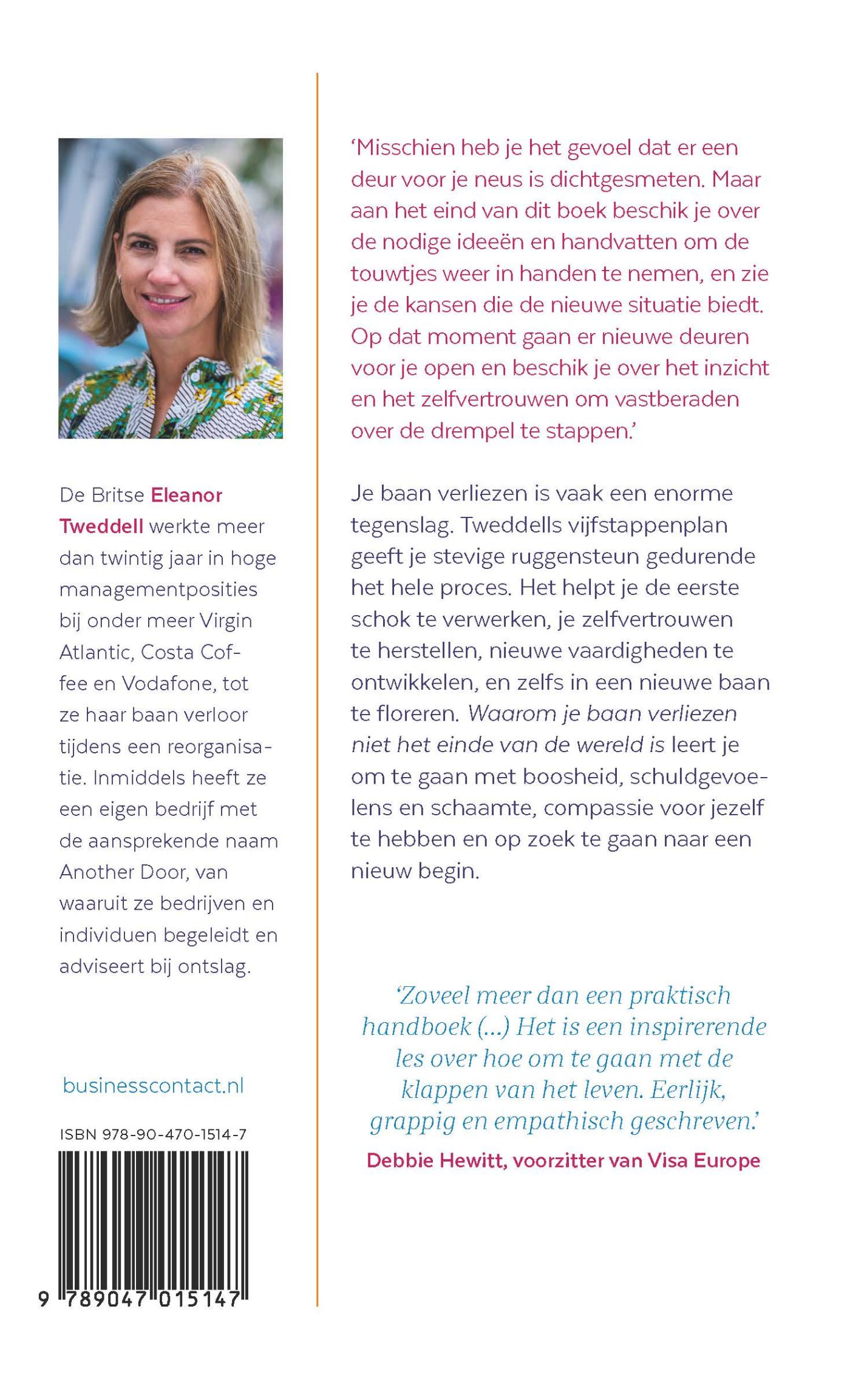 Achterkant van Waarom je baan verliezen niet het einde van de wereld is