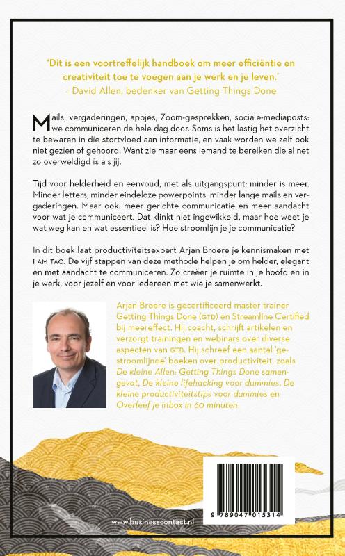 Achterkant van I am tao
