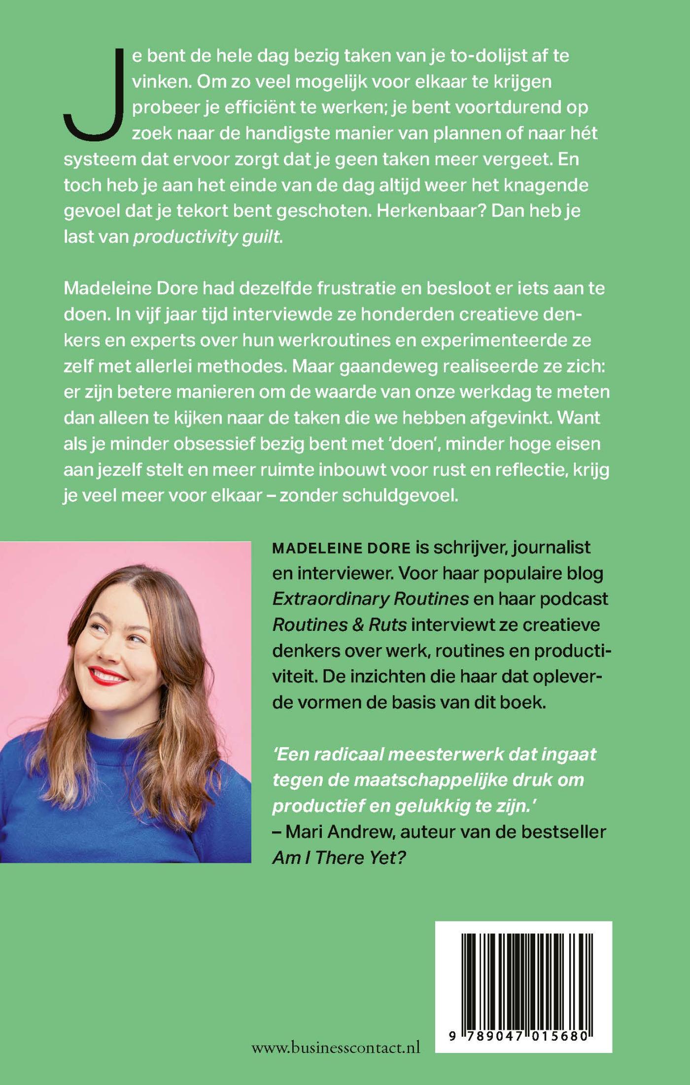 Achterkant van Dingen die je vandaag niet hoeft te doen