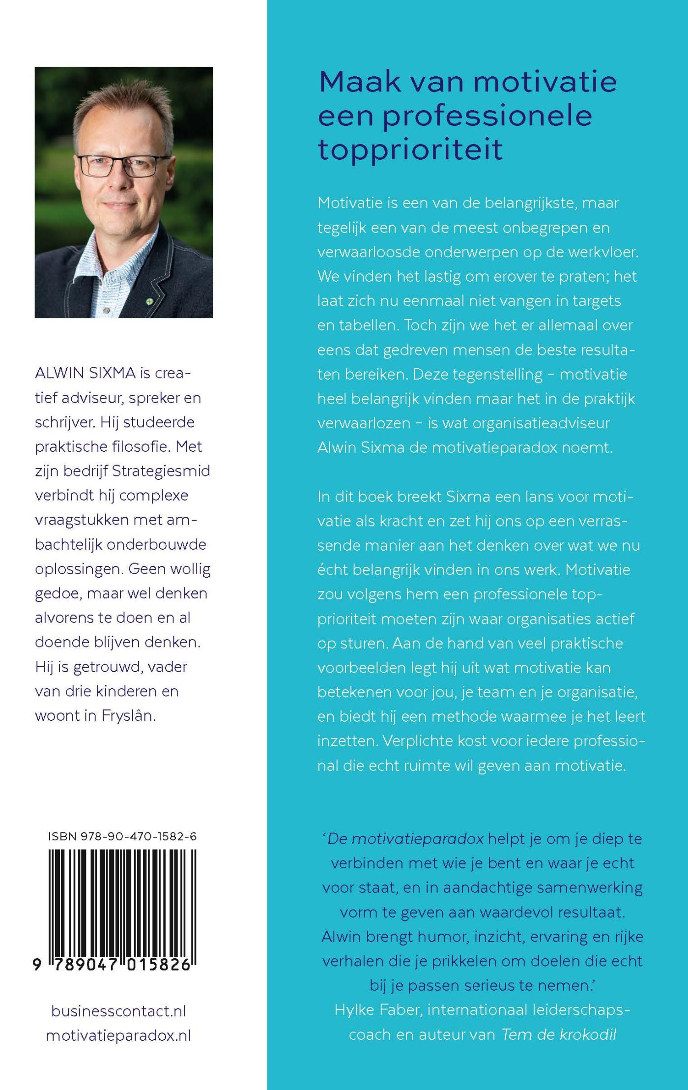 Achterkant van De motivatieparadox