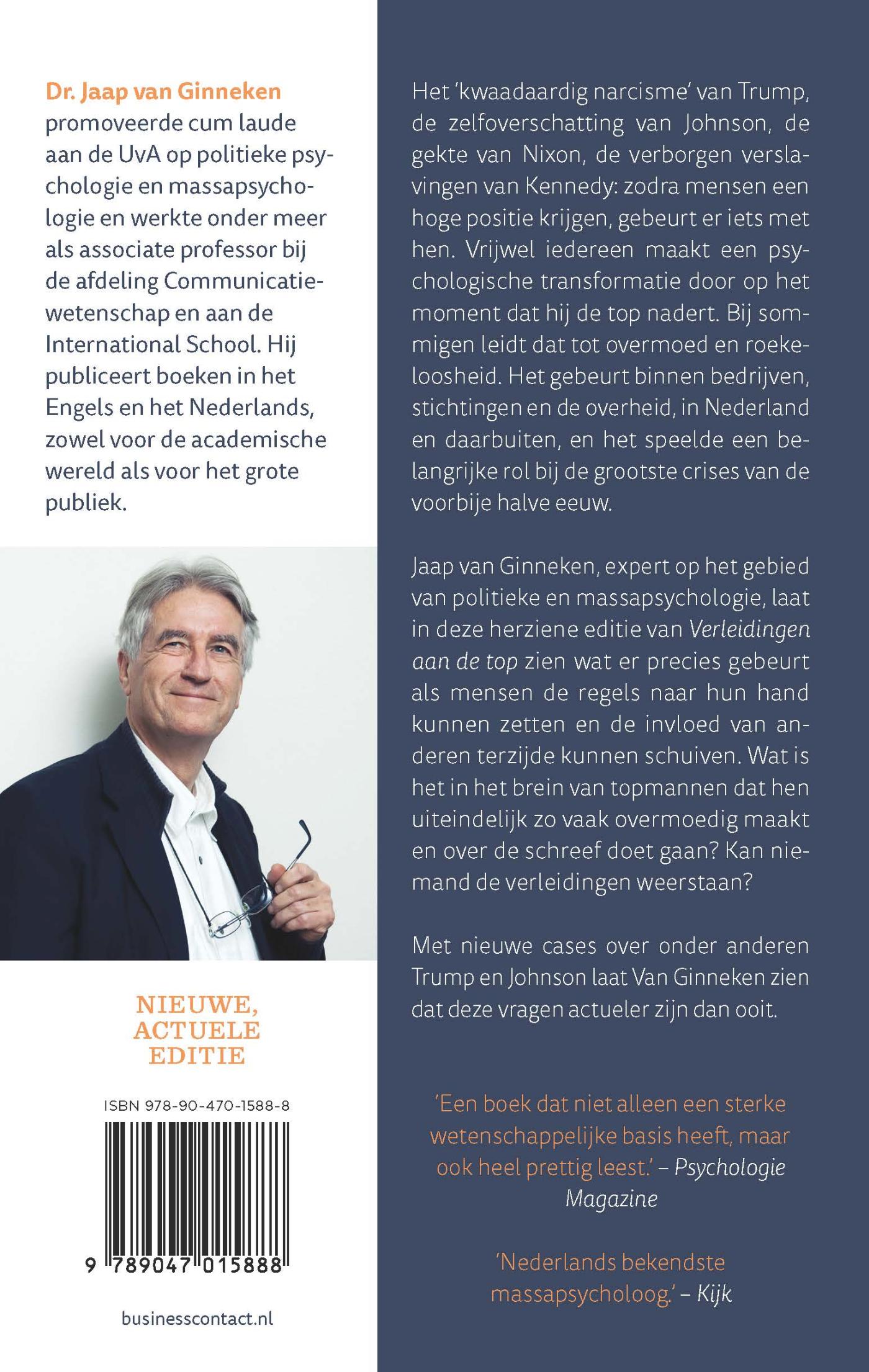 Achterkant van Verleidingen aan de top