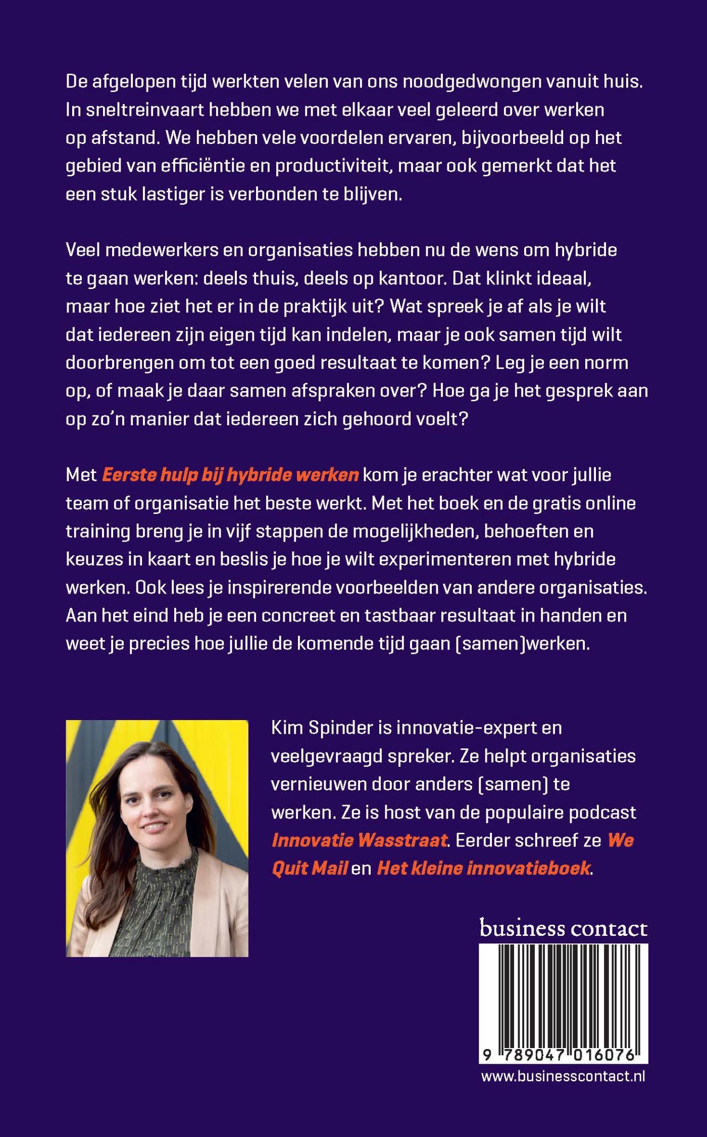 Achterkant van Eerste hulp bij hybride werken