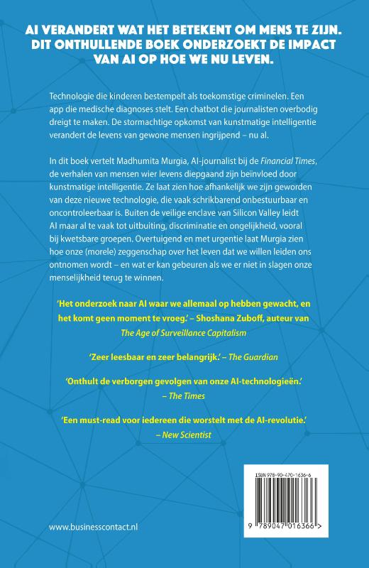 Achterkant van In de schaduw van AI