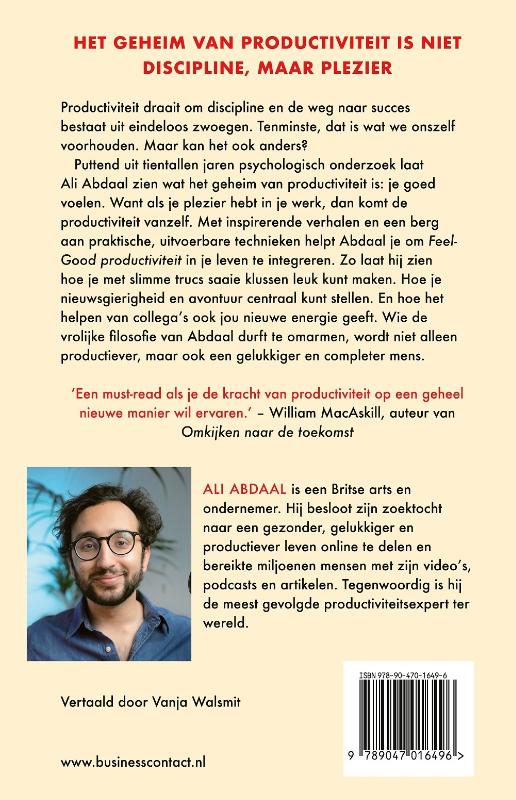 Achterkant van Feel-good productiviteit