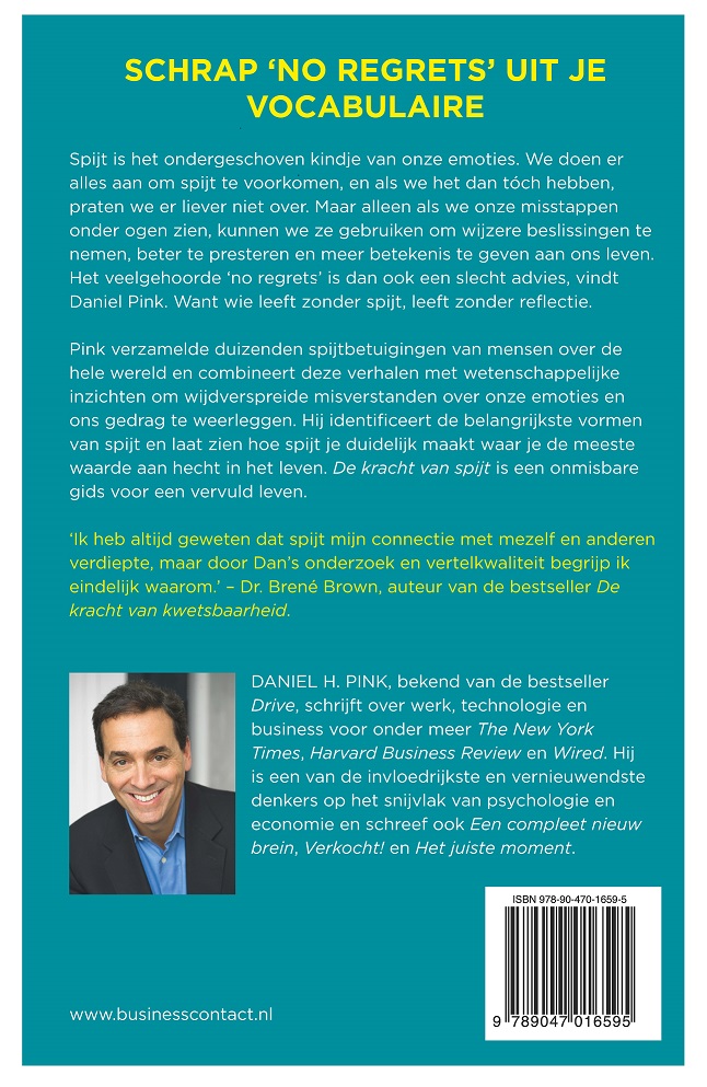 Achterkant van De kracht van spijt