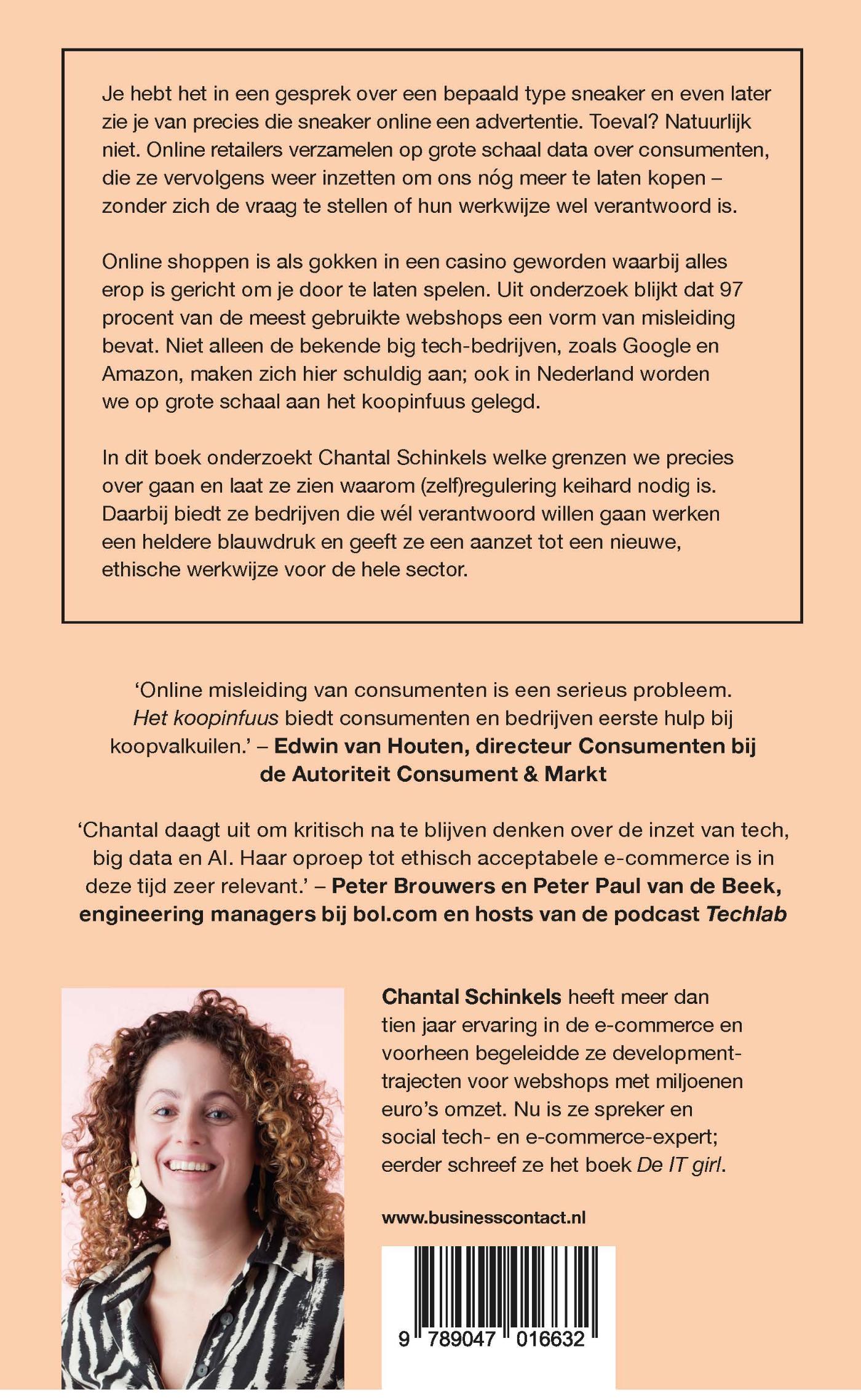 Achterkant van Het koopinfuus